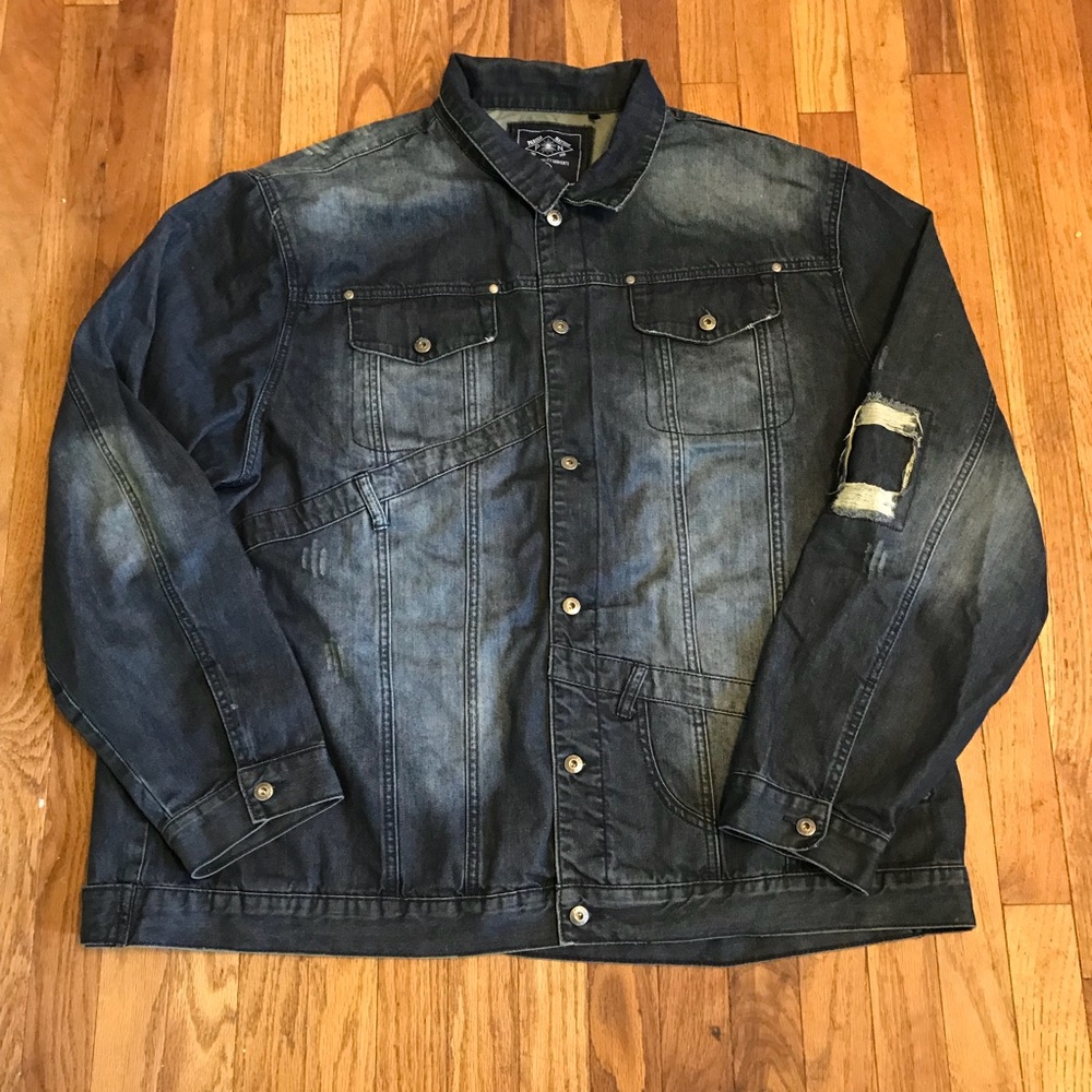 Parish Nation Denim Jeans Jacket Size 5XL